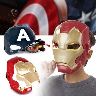 หน้ากากคอสเพลย์ Marvel Avengers 4 Iron Man Captain America กัปตันอเมริกา เสียงเบา สําหรับเด็ก