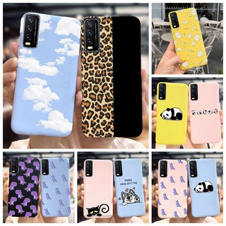 เคสโทรศัพท์มือถือลายเสือดาวสําหรับ Vivo Y20 Y20I Y30 Y50 Y30I Y11S Y12S Y20S 2021 2020