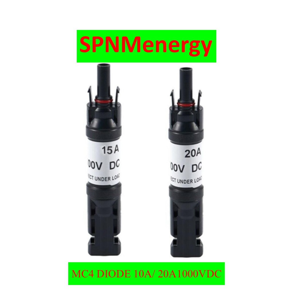 MC4 Diode 15A/ 20A1000VMC4 กันฝุ่น กันน้ำ P67 in line diode SPNMenergy
