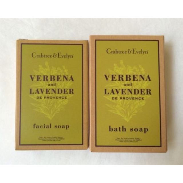 พร้อมส่ง CRABTREE & EVELYN - VERBENA and LAVENDER de Provence facial SOAP
