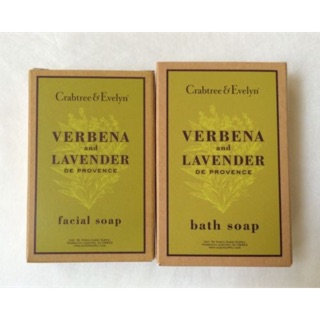 พร้อมส่ง CRABTREE &amp; EVELYN - VERBENA and LAVENDER de Provence facial SOAP