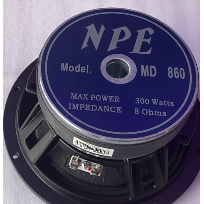 ลำโพงNPE 8นิ้ว MD 860 8Ohm 300W ดอกลำโพง8" NPE MD 860 เสียงกลางเบส