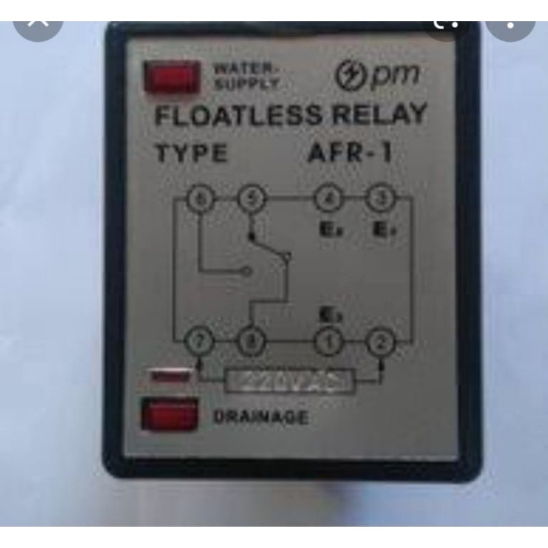 Floatless Relay AFR-1 ยี่ห้อ PM 8 ฟุต น้ําประปา & ระบายน้ํา