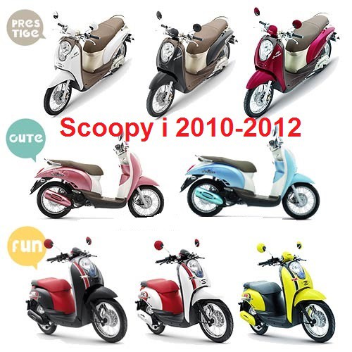 อะไหล่แท้เบิกศูนย์ ชุดสี Scoopy i ปี 2010-2012 ตาปู เฟรมรถ เปลือกรถ Scoopy เฟรม อะไหล่แท้ สกูปปี้ ชุ
