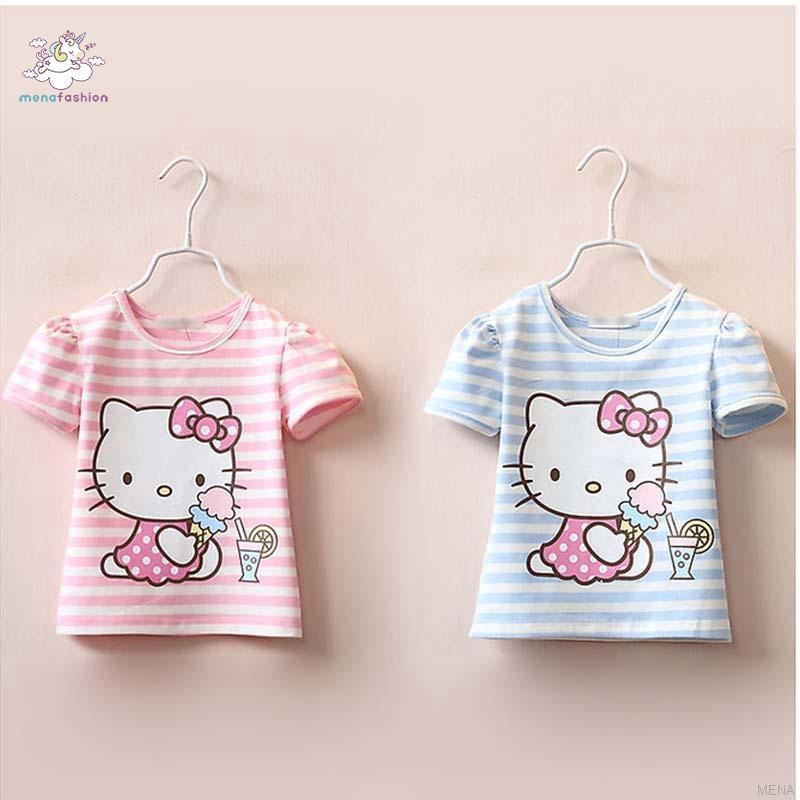 🌻Mena🌻Hello Kitty ชุดเสื้อผ้าสำหรับเด็กผู้หญิง