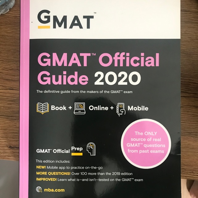 GMAT official guide 2020 ซื้อมาตอน Nov’19 ยังไม่ได้ใช้ ยังไม่ได้ขีดเขียน รหัสเข้าออนไลน์ยังไม่ขูด