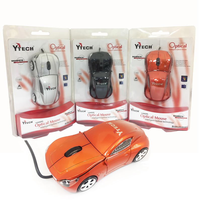 เม้าส์ Optical Mouse USB Y-Tech รุ่น YT-5070 รูปรถสปอร์ต