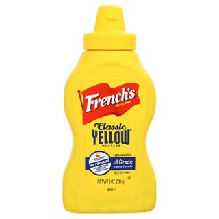 เยลโล่ มัสตาร์ด ตรา เฟร้นช์ ขนาด 226 กรัม(Frenchs Classic yellow Mustard )  ชนิดขวดบีบ