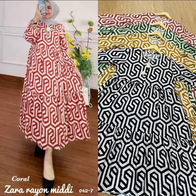 NURUZ OFFICIAL-ZARA MIDI RAYON