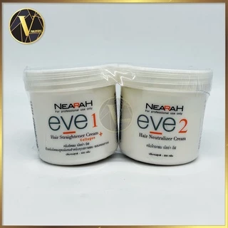 Nearah Eve Hair Straightener Cream and Neutralizer Cream เนียร่า อีฟ ครีมยืดผม และ ครีมโกรกผม (300 กรัม X 2)