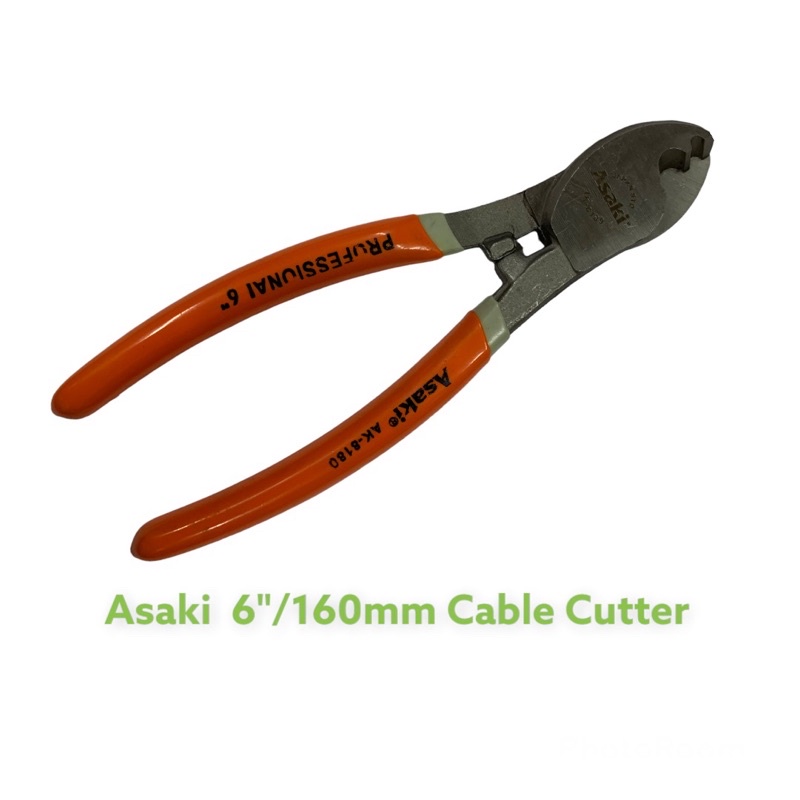 Asaki Heavy Duty เครื่องตัดสายเคเบิล AK-8180 *6" 160 มม. / AK-8181 *8" 200 มม.