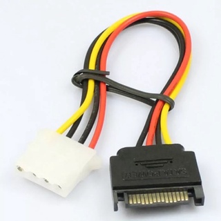 15ขา SATA 4 Pin Molex IDE HDD Hard Drive Cable 15ซม.สต็อก