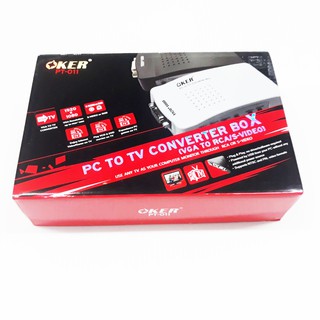 กล่องแปลง pc to tv converter box (vga to rca/s-video)