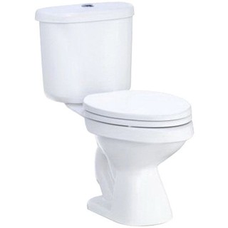 สุขภัณฑ์นั่งราบ สุขภัณฑ์ 2 ชิ้น C13960 6L สีขาว สุขภัณฑ์ ห้องน้ำ TWO PIECES TOILET C13960 6L WHITE