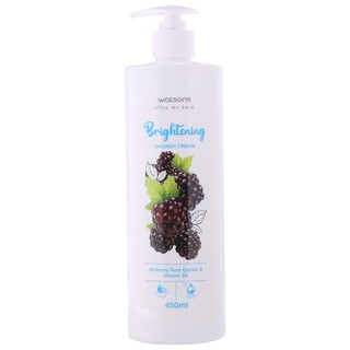 Free Delivery Watson Brightening Mulberry Root Extract and Vitamin B3 Bath Cream 450ml. Cash on delivery