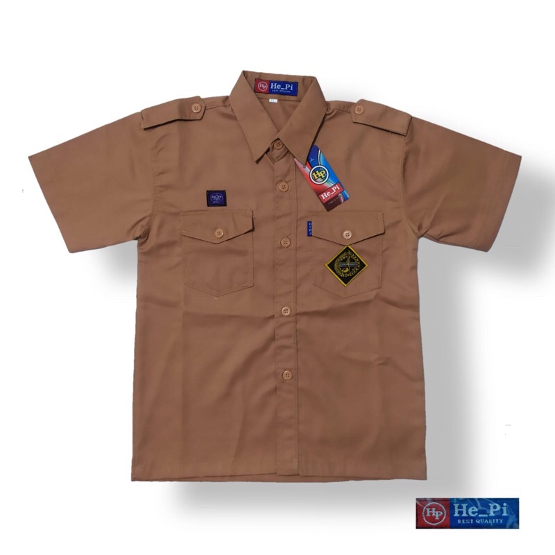 เสื้อลูกเสือ ม.ต้น/ ม.ปลาย แขนสั้น ชุดนักเรียน
