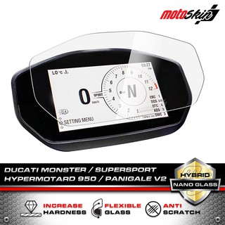 ฟิล์ม Plexiglass กันรอยหน้าปัด DUCATI Monster/Hypermotard 797/821/937/1200 PLEXIGLASS Dashboard Protection Film