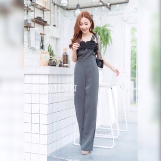 Jumpsuit จั้มสูทขายาวสายลูกไม้ **สอบถามก่อนสั่งซื้อ**