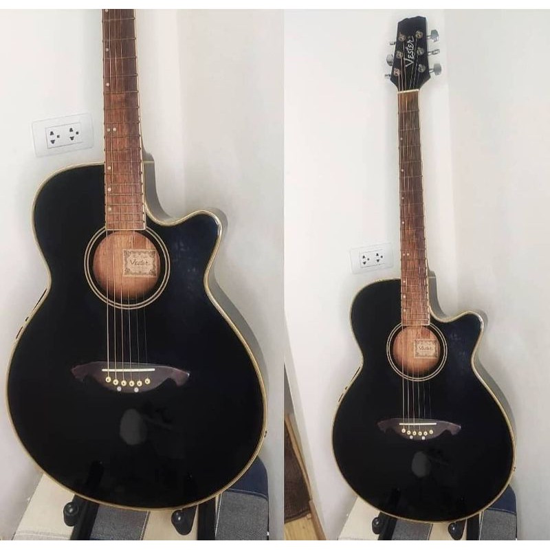 Vintage Vester VSS327 Electro Acoustic Guitar Shopee Thailand