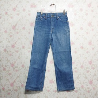 Jeans (J-294) กางเกงยีนส์ผ้าไม่ยืด มือสอง เอวสูง ไซด์ S