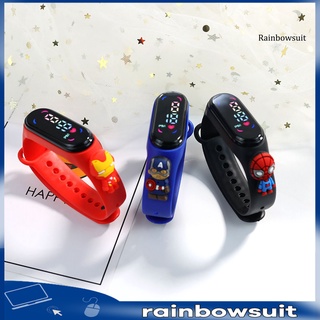 Rb M7 นาฬิกาข้อมือดิจิทัล LED ลายการ์ตูนอนิเมะ เรืองแสง กันน้ํา สําหรับเด็กนักเรียน