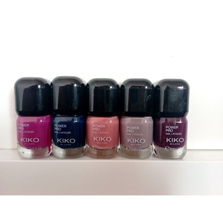 SET 5 ขวด ใช้ 1 ครั้ง KIKO Power Pro Nail ยาทาเล็บ milano น้ำยาทาเล็บ สีทาเล็บ