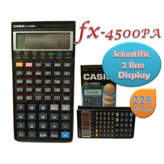 เครื่องคิดเลขวิทยาศาสตร์คาสิโอ CASIO FX-4500PA