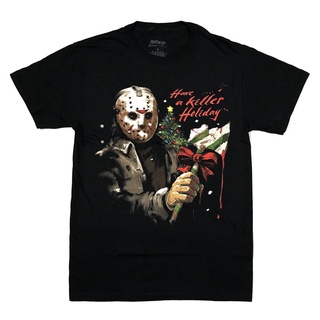 เสื้อยืดคอกลมcrew neckรองเท้า Jason Voorhees Have A Killer 13Th สําหรับผู้ชาย และผู้หญิง เหมาะกับวันหยุดศุกร์S-4XL