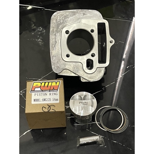 เสื้อเวฟลูก54/4วาวพร้อมลูกสูบแต่งปาดลูกหลบวาว4วาวปลอกสูบใส่แคร้งเดิมไม่ได้ต้องขยายแคร้งลูกสูบสลัก13ม