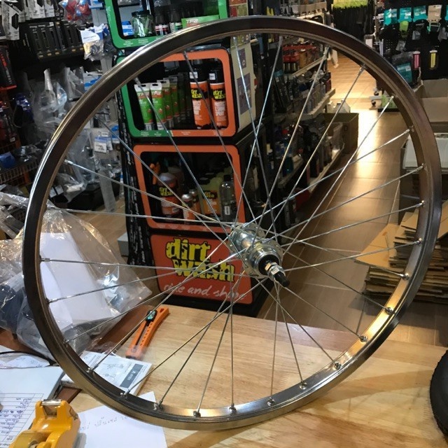 ล้อหลัง เหล็ก (ไม่รวมยาง) จักรยานแม่บ้าน 24x1.75  วงละ