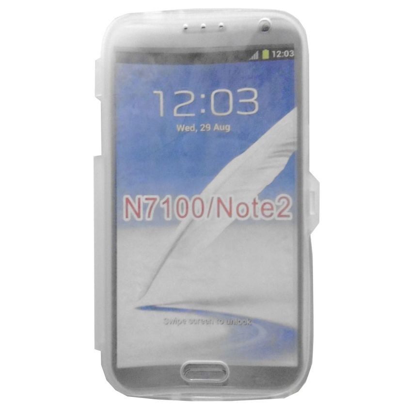 Case TPU Touch screen For Samsung Galaxy Note2 - Clear