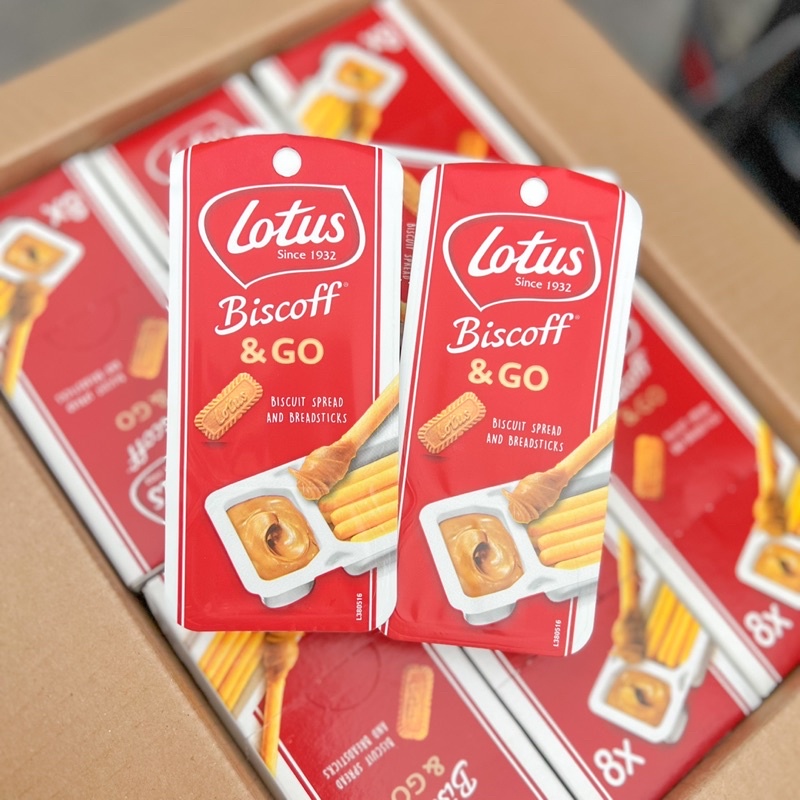 Lotus Biscoff & Go Cookie Butter and Breadsticks 45g ขนมปังกรองจิ้มสเป