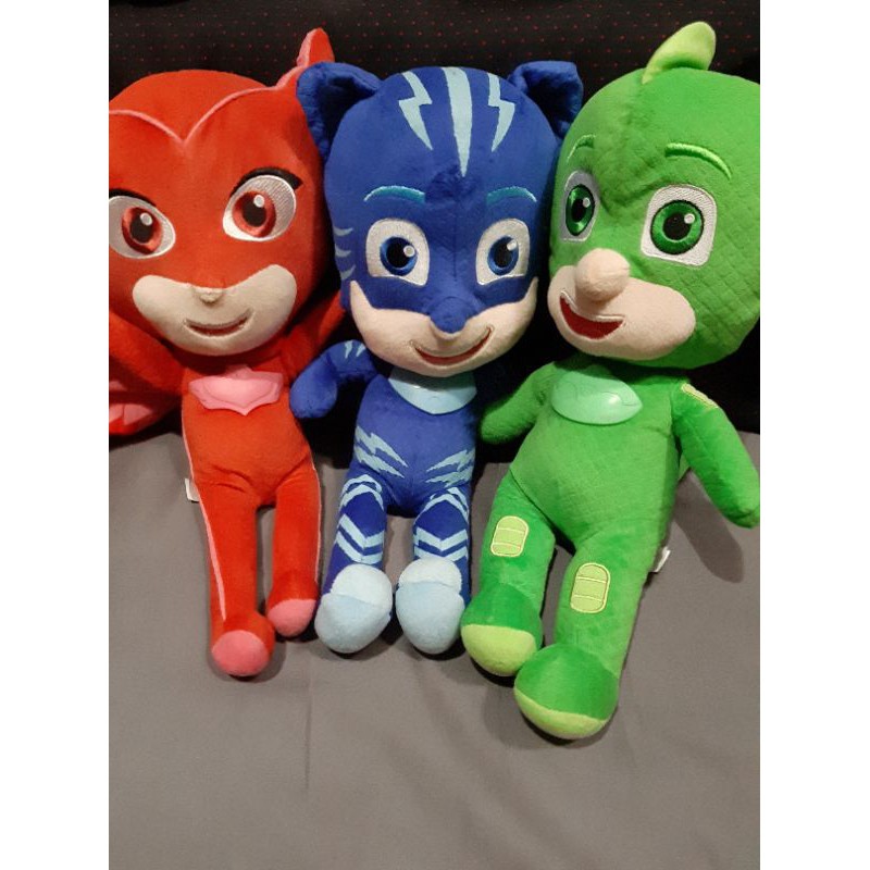 ตุ๊กตางานเครื่องมือสอง  PJ Masks (ขายยกทีม) งานแท้ ป้ายเดียวกัน สภาพสวย