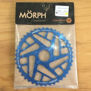 ทักรับโค้ดจ้า[TYROBIKE]- ใบจานแต่ง Morph ROUND 42T 10SPEED BLUE 77771270