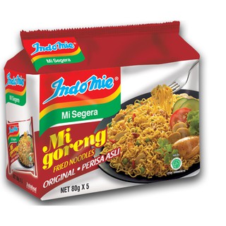 Indomie instant noodles mi goreng ได้รับ5ห่อ มาม่าอินโด