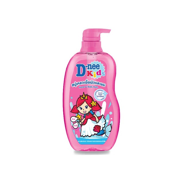 D-nee ดีนี่ คิดส์ สบู่เหลวเพื่อผิวและผม กลิ่น Berry Cherry ขวดปั๊ม 400 มล.