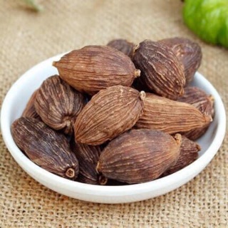 ชะโก กระวานดำ เฉ่าโก่ว ลูกเฉาก๊วย เช่ากวอ Black Cardamom 草果 คัดพิเศษ คุณภาพดี