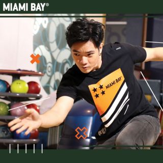 Miami Bay เสื้อยืด รุ่น Rookie สีดำ