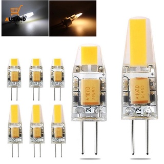 หลอดไฟสปอตไลท์ G4 LED หรี่แสงได้ AC DC 12V COB 3W 6W แบบเปลี่ยน สําหรับโคมไฟระย้า โคมไฟฮาโลเจน