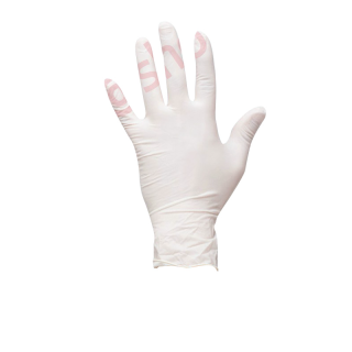 ถุงมือยาง ไม่มีแป้ง (เทียบเท่าซาโตรี่) ถุงมือยางสีขาว ไม่มีแป้ง ถุงมืออเนกประสงค์ 50 ชิ้น ใส่ซองซิป