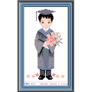 ไอแอมครอสติช iamcrossstitch DIY รหัส L-231 20x25 cm. ชุดอุปกรณ์งานฝีมือปักครอสติชครบชุด