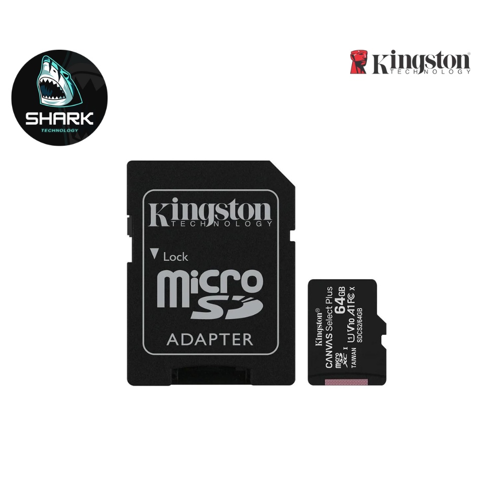 64 GB MICRO SD CARD (ไมโครเอสดีการ์ด) KINGSTON CANVAS SELECT PLUS (SDCS2/64GB)