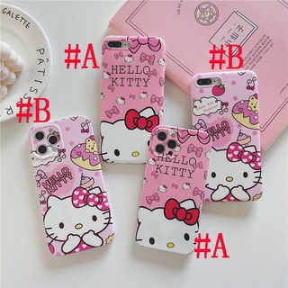 เคสไอโฟน เคสซิลิโคน iPhone 13 Pro Max iPhone 12 Pro Max iPhone 11 Pro Max X XR XS Max 7 8 Plus Cartoon เฮลโล คิตตี้ Hello Kitty Silicone Case