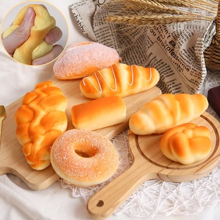 BHQ🥞COD🥖ของเล่นบีบอัด อาหารจำลอง ​ขนมปังจำลอง เด็กคลายเครียดบีบของเล่น