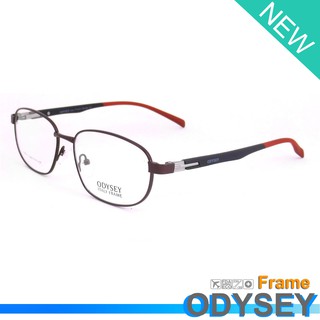 Odysey แว่นตา รุ่น 8181 C-5 สีแดง กรอบเต็ม ขาสปริง วัสดุ สแตนเลส สตีล (สำหรับตัดเลนส์) Eyeglasses