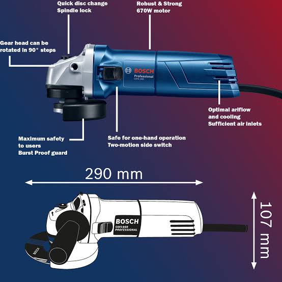 BOSCH เครื่องเจียร์ รุ่น GWS060 ประกันศูนย์ 6 เดือน