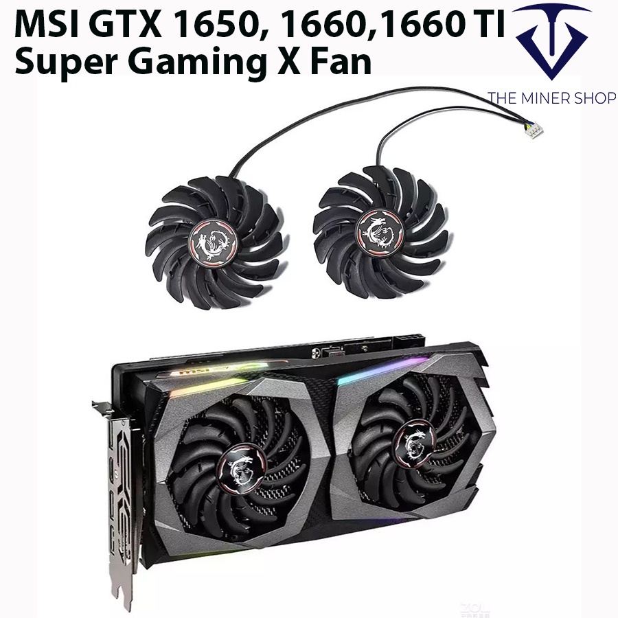 MSI GTX 1650, 1660, 1660 Ti SUPER / Gaming X Fan Replacement