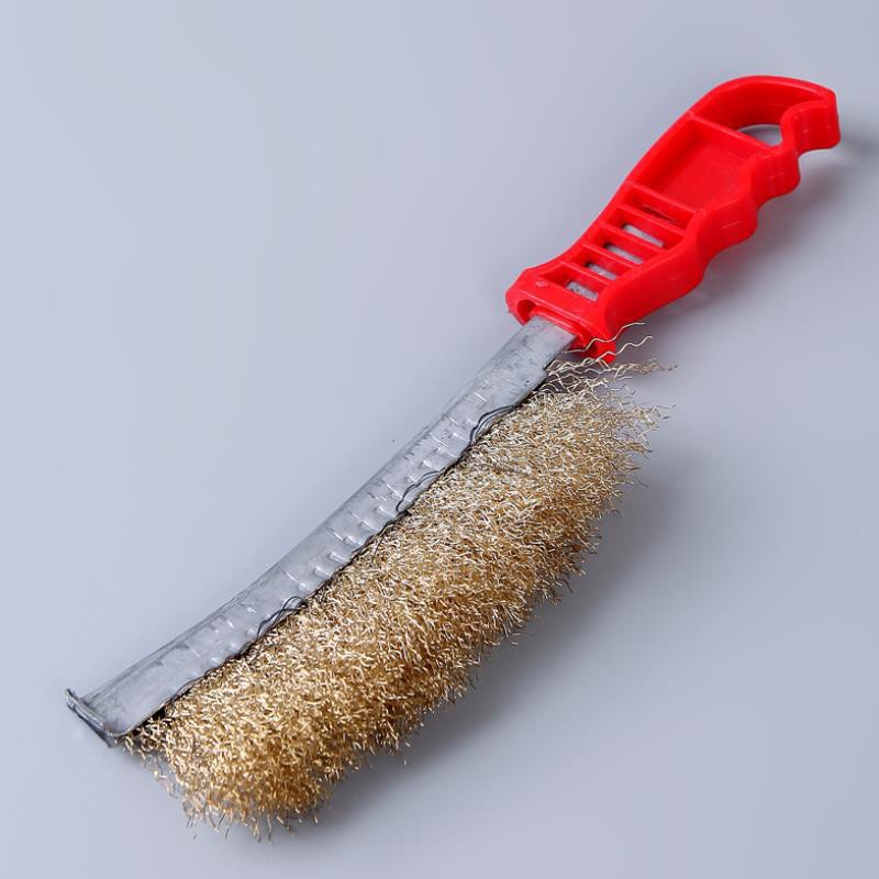 QSHOP แปรงทองเหลือง แปรงลวดทองเหลือง ทองเหลือง ขจัดสนิม ขจัดคราบ (FGF7545)6786456