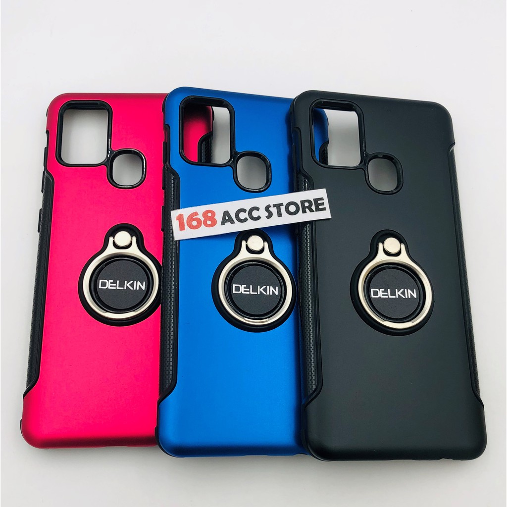 CASE SAMSUNG A21S DELKIN RING / CASE PLUS RING SAMSUNG A21S CASE RING