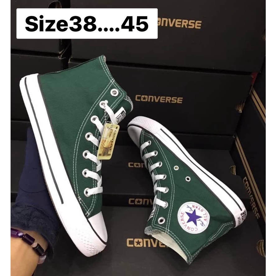 【All New!!💥】รองเท้าผ้าใบคอนเวิร์สหุ้มข้อ (Size:36-45 ) มี 4 สี รับประกันสินค้าตรงตามภาพ 100% พร้อมส่ง ถูกสุด ล็อตใหม่🚀✨
